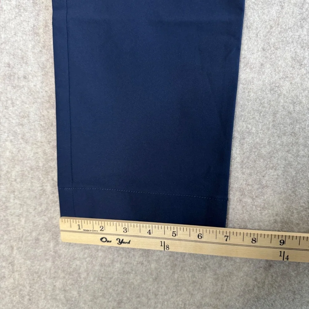 NWT J.Crew Flex Slim Tech Pants Mens 30x32 Navy Blue Slim Fit Performance AA712